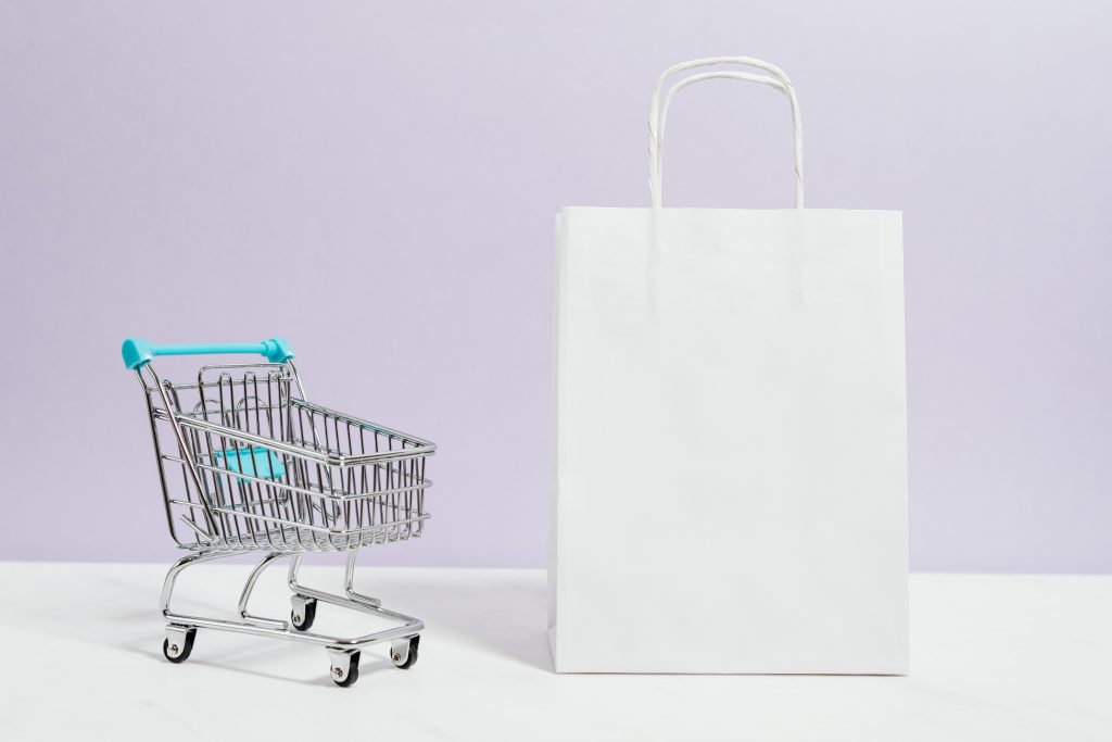 shopping card and shopping bag