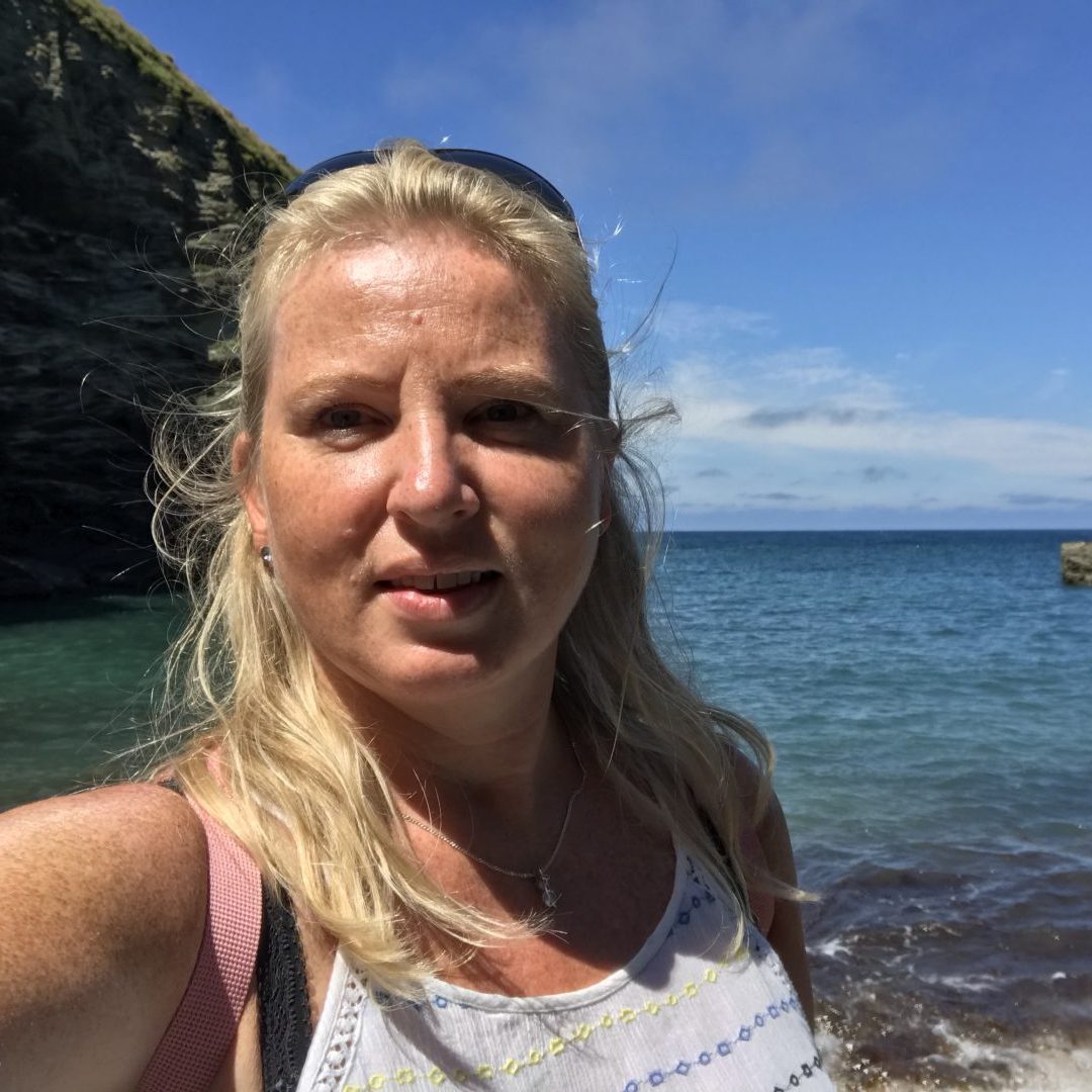 our marketing director pernilla by the sea